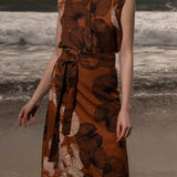 Henri Skirt - Chalked Palm - Heidi Merrick