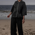 Evening Out PJ Top - Noir - Heidi Merrick