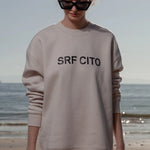 SRF CITO Unisex Crewneck - Black on Cream - Heidi Merrick