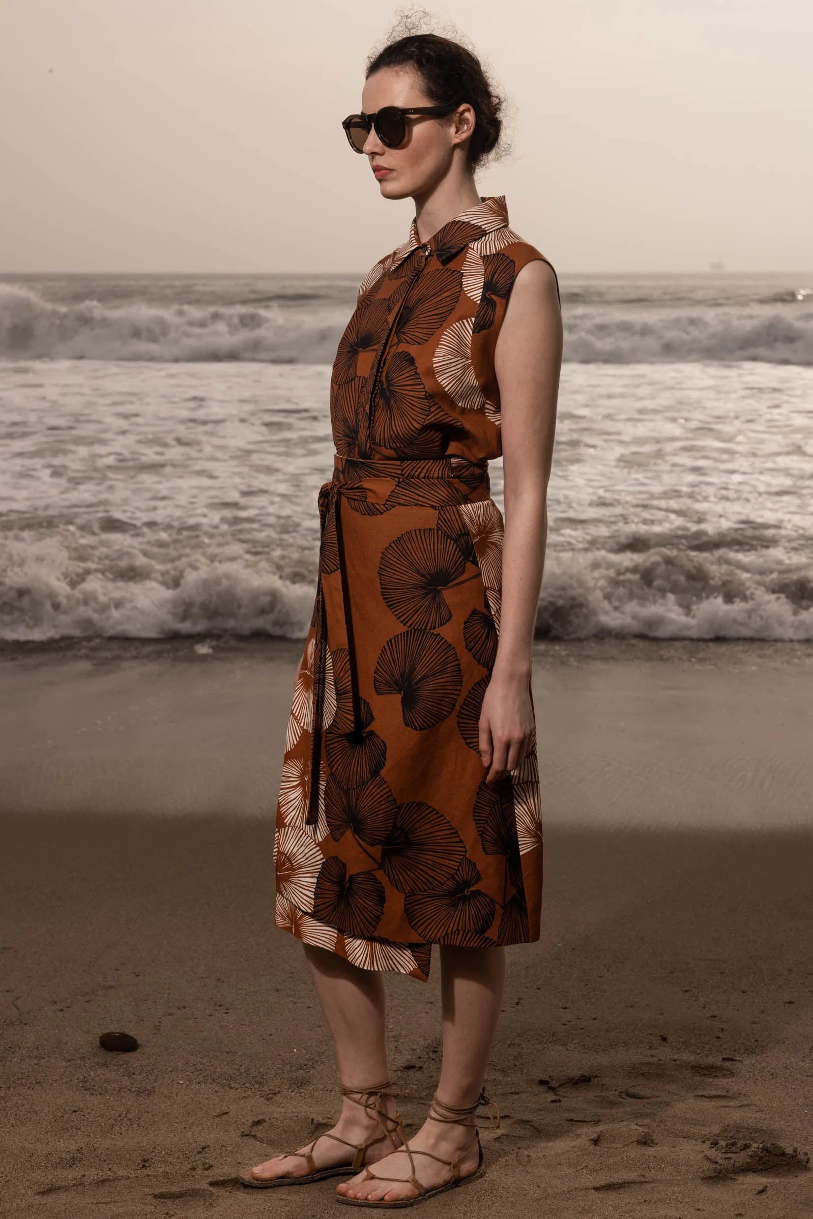 Henri Skirt - Chalked Palm - Heidi Merrick