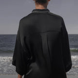 Evening Out PJ Top - Noir - Heidi Merrick