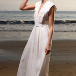 Tasya Dress - White Shirting - Heidi Merrick