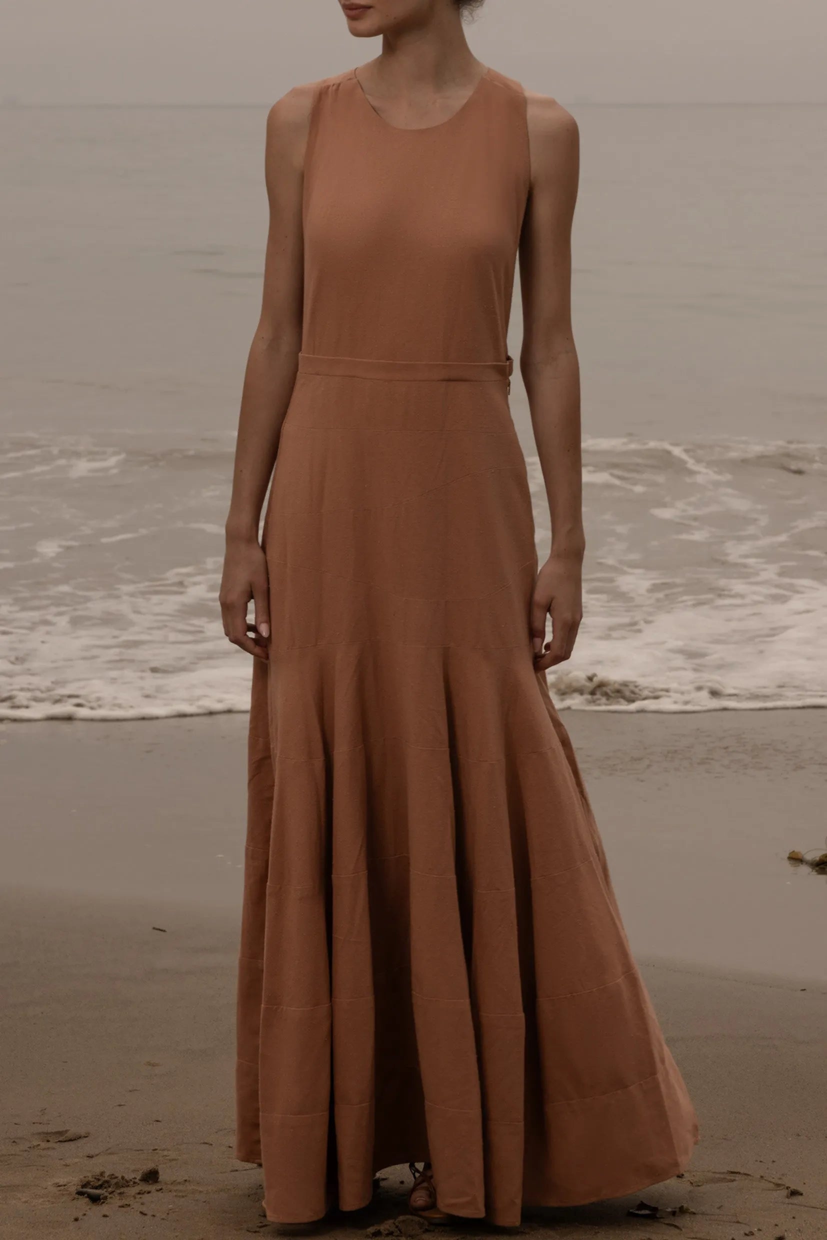 Windsor Gown - Blush Silk Noil - Heidi Merrick