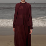 Gaia Dress - Burgundy
