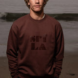 70's SRF LA Unisex Crewneck - Chocolate - Heidi Merrick