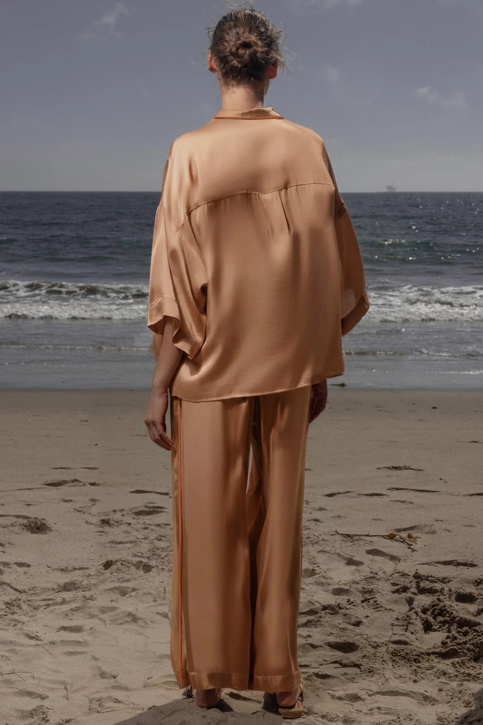 Evening Out PJ Top - Toast - Heidi Merrick