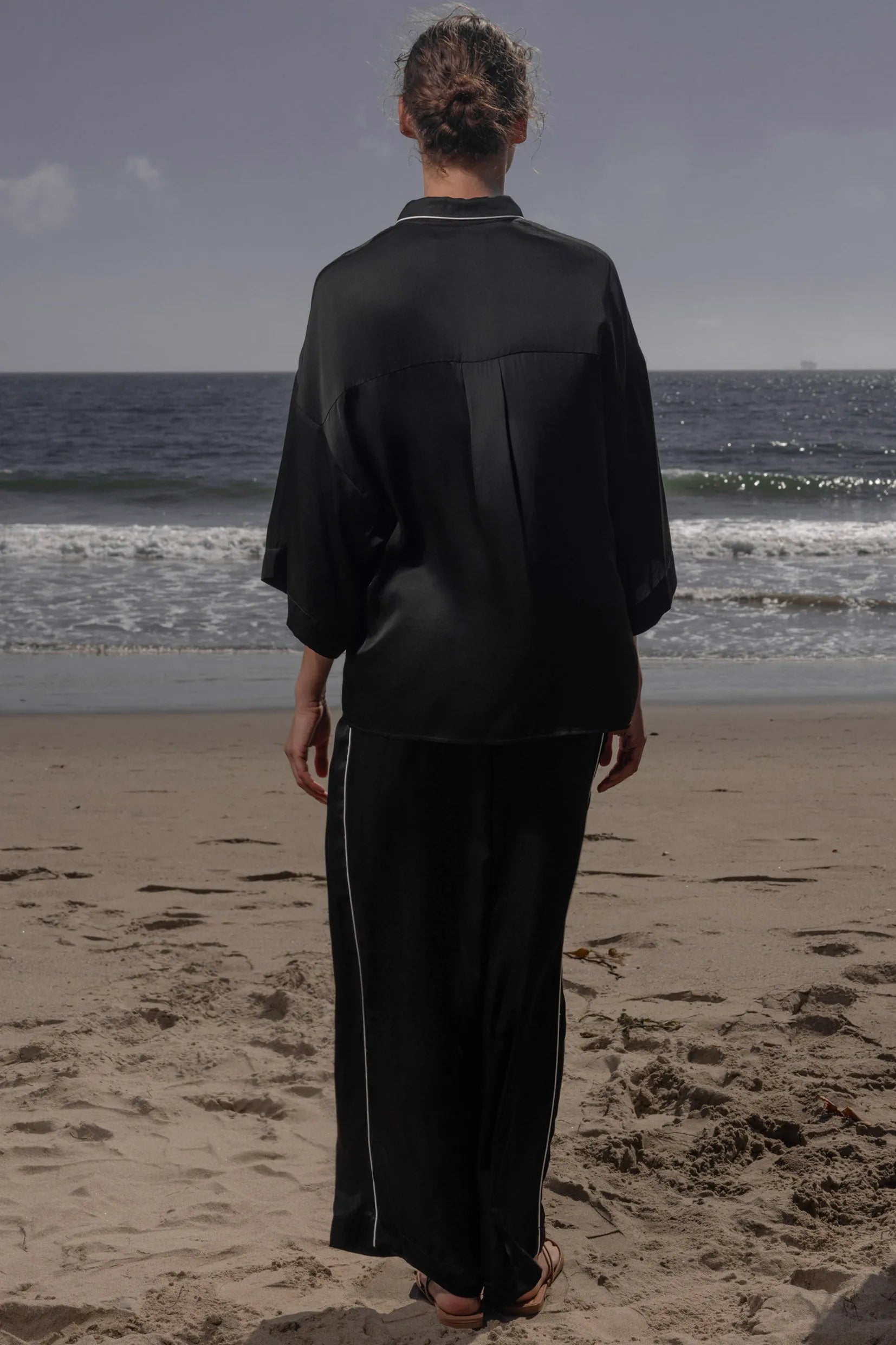 Evening Out PJ Pant - Noir - Heidi Merrick