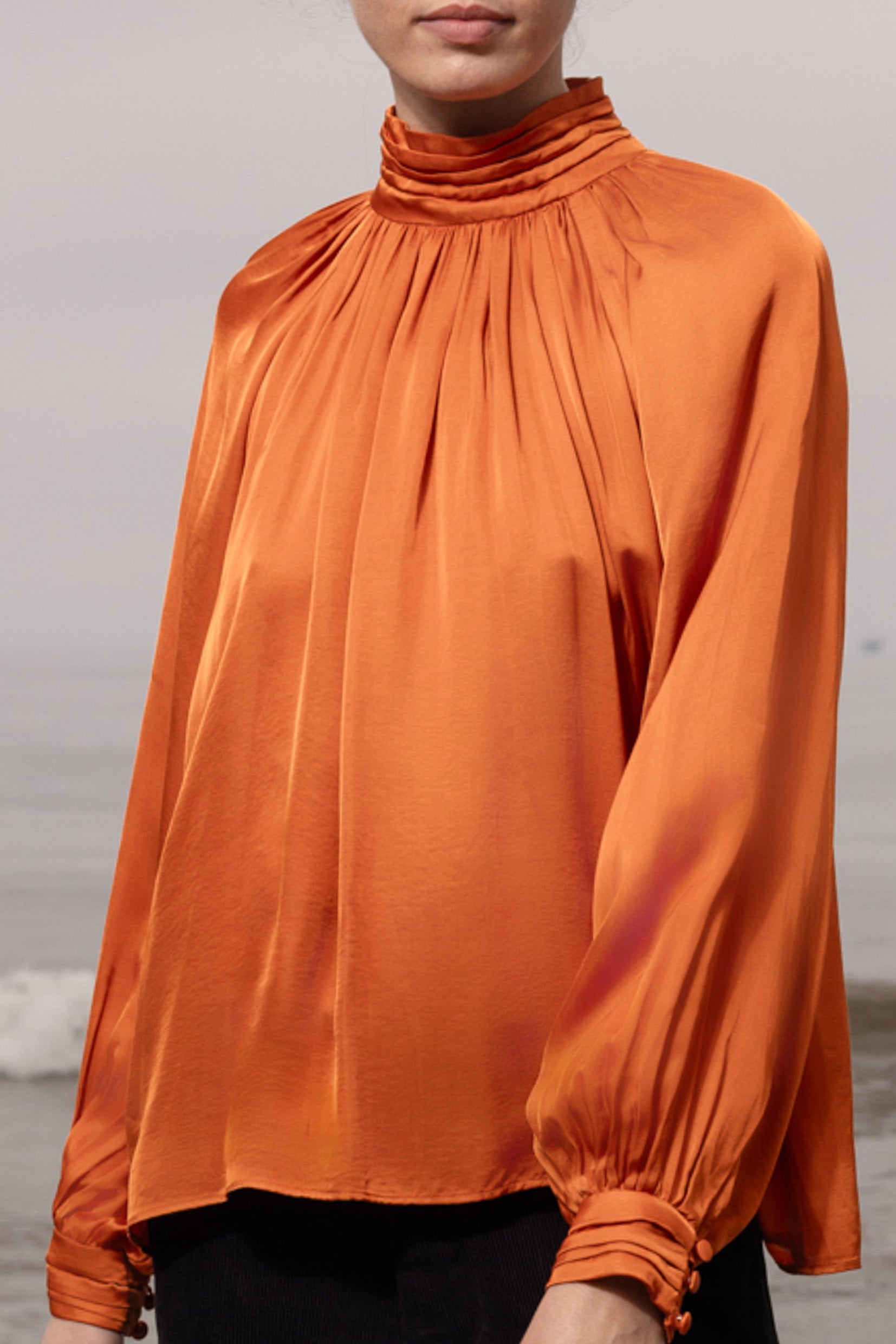 Letter Blouse - Flame - Heidi Merrick