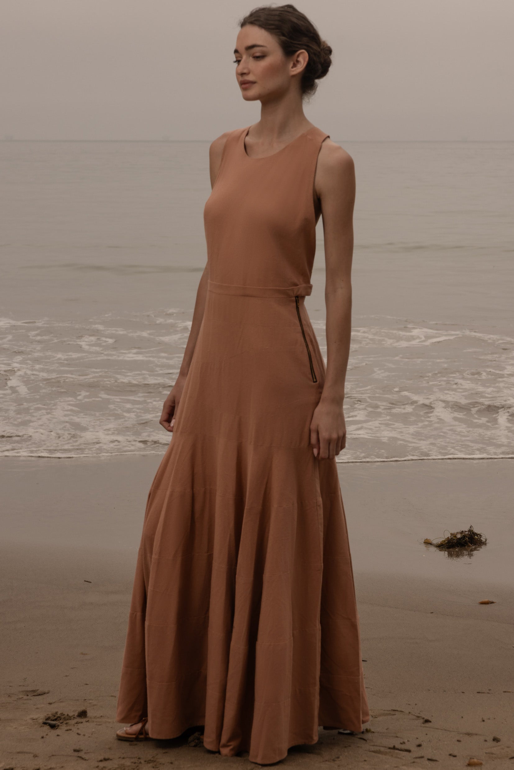Windsor Gown - Blush Silk Noil