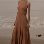 Windsor Gown - Blush Silk Noil - Heidi Merrick