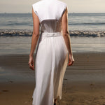 Tasya Dress - White Shirting - Heidi Merrick