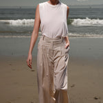 Chaplin Pant - Cream Ticking Stripe - Heidi Merrick
