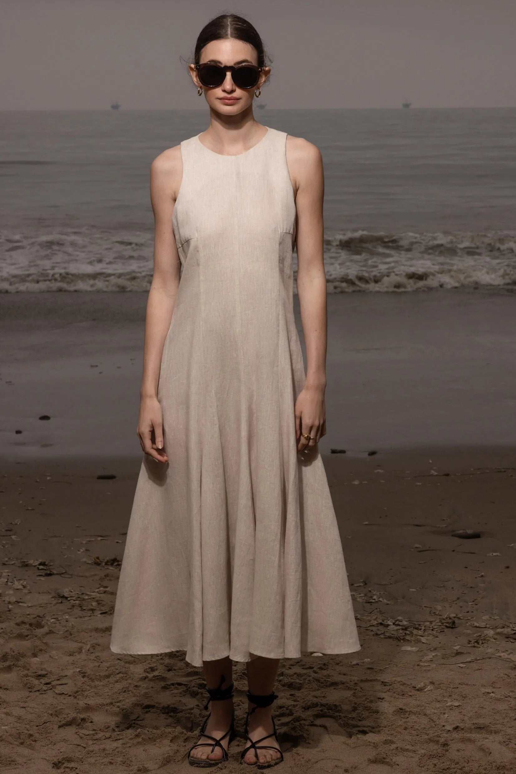 Lila Dress - Natural Linen - Heidi Merrick