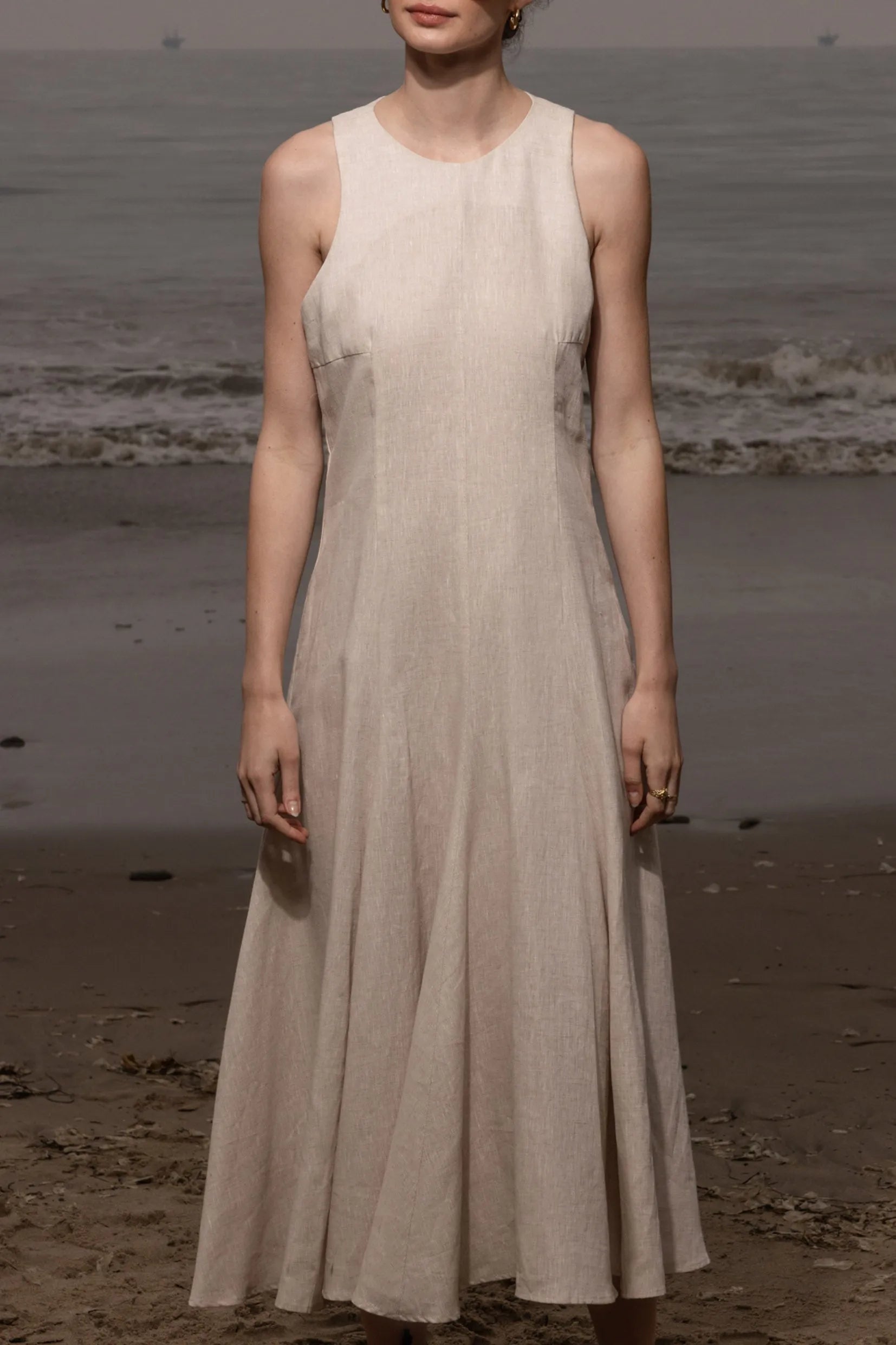 Lila Dress - Natural Linen - Heidi Merrick