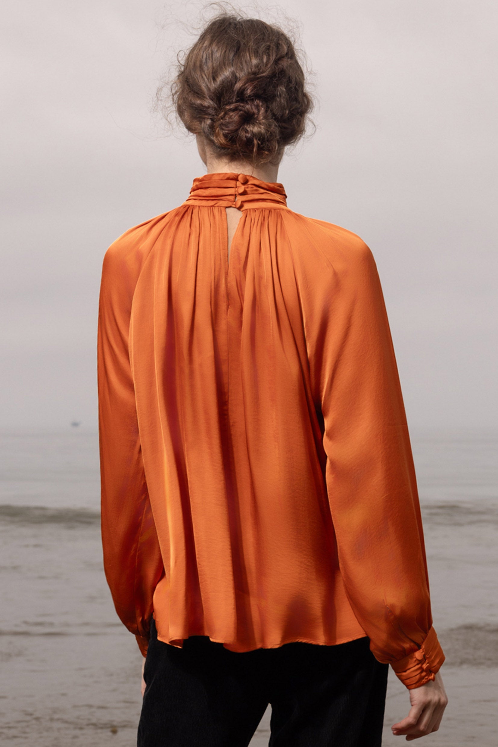 Letter Blouse - Flame - Heidi Merrick