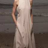 Lila Dress - Natural Linen - Heidi Merrick