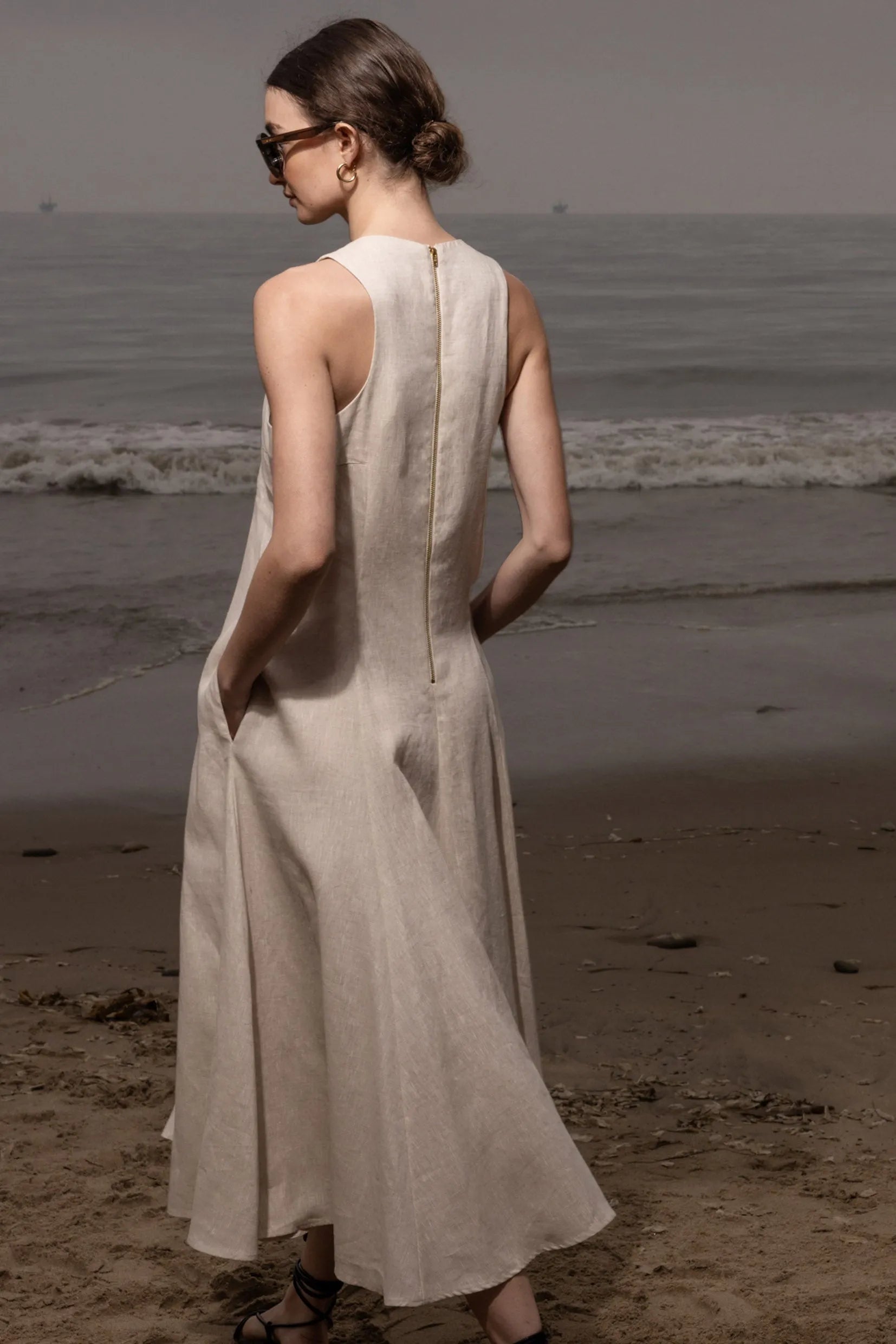 Lila Dress - Natural Linen - Heidi Merrick