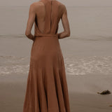 Windsor Gown - Blush Silk Noil - Heidi Merrick