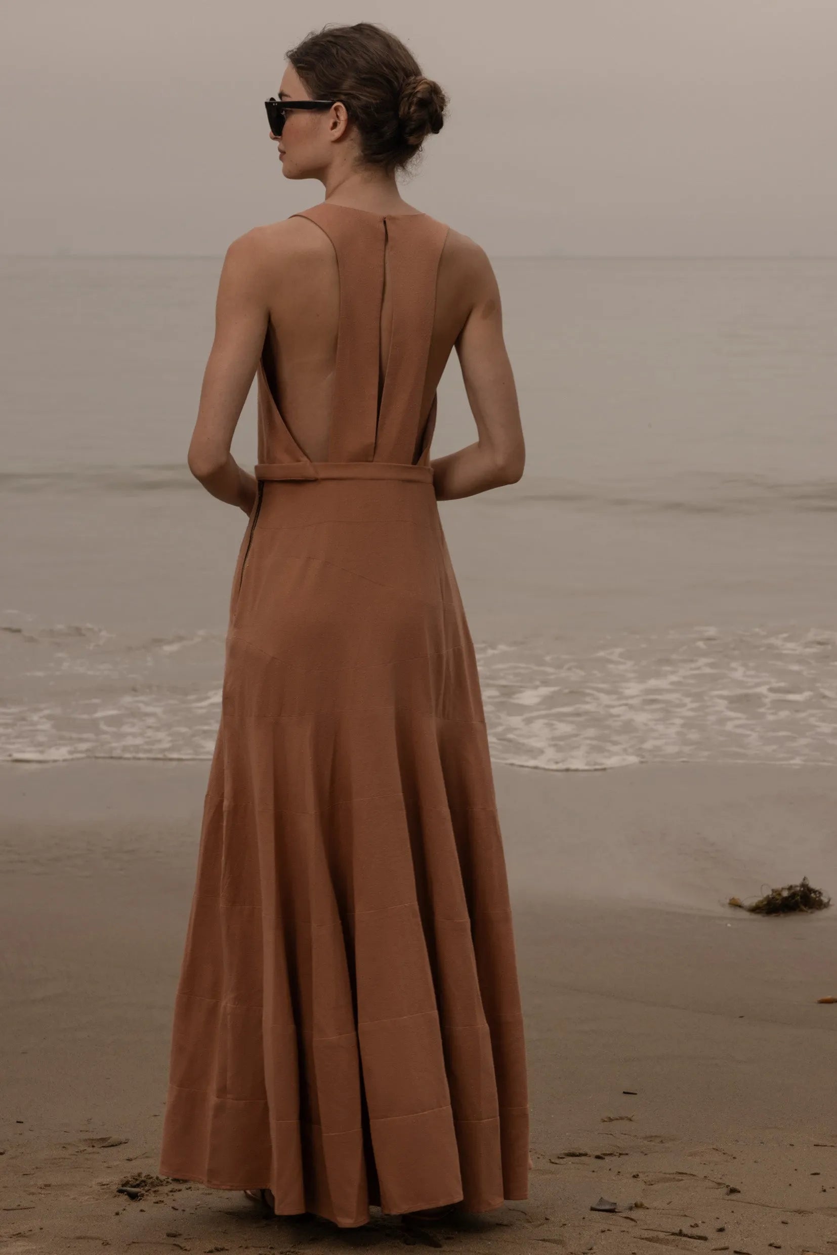 Windsor Gown - Blush Silk Noil - Heidi Merrick