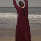 Gaia Dress - Burgundy