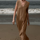 Prose Kaftan - Sable Lurex Gauze