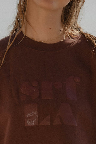 70's SRF LA Unisex Crewneck - Chocolate