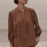 Marish Top - Sable Gauze - Heidi Merrick
