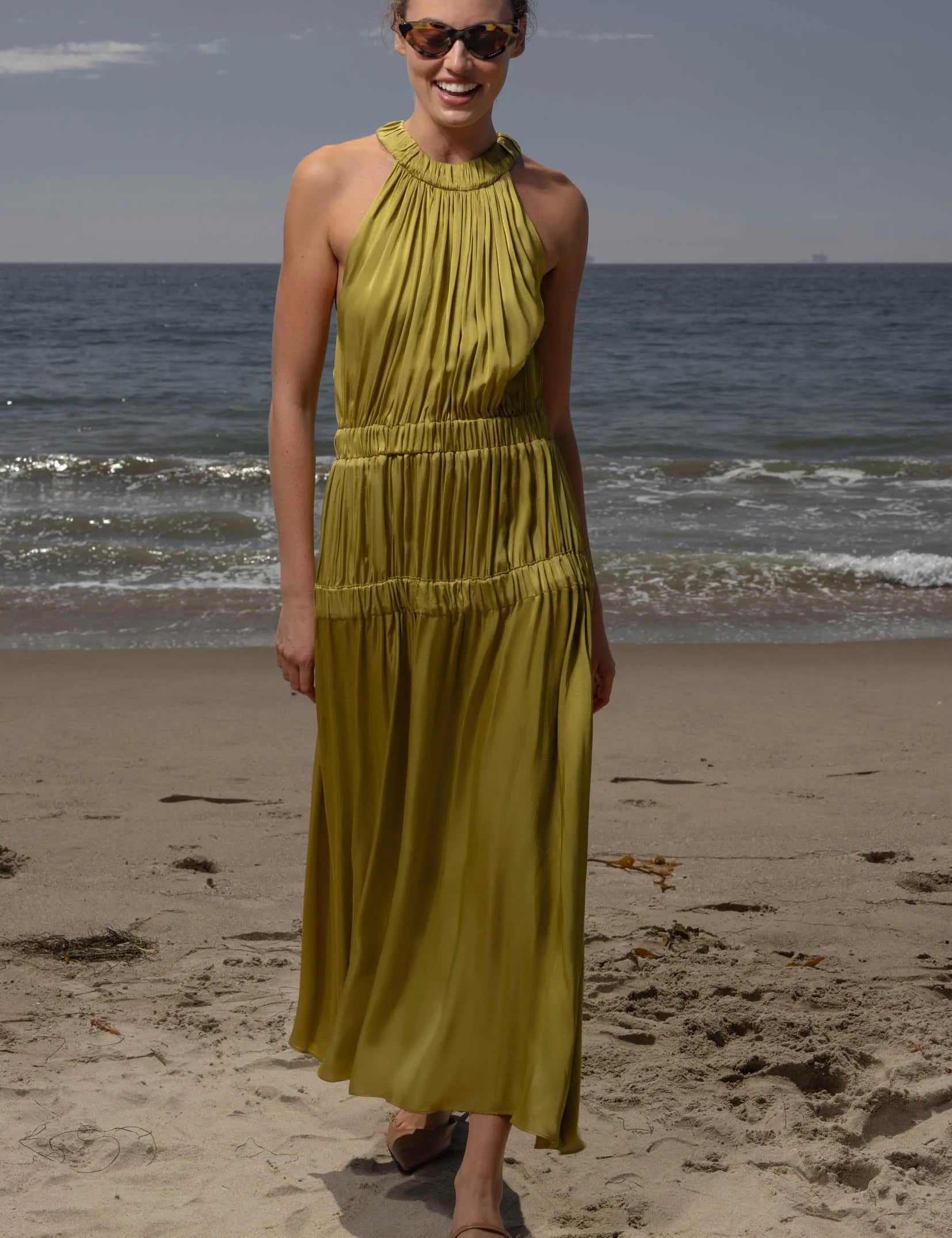 Idyll Dress - Chartreuse - Heidi Merrick