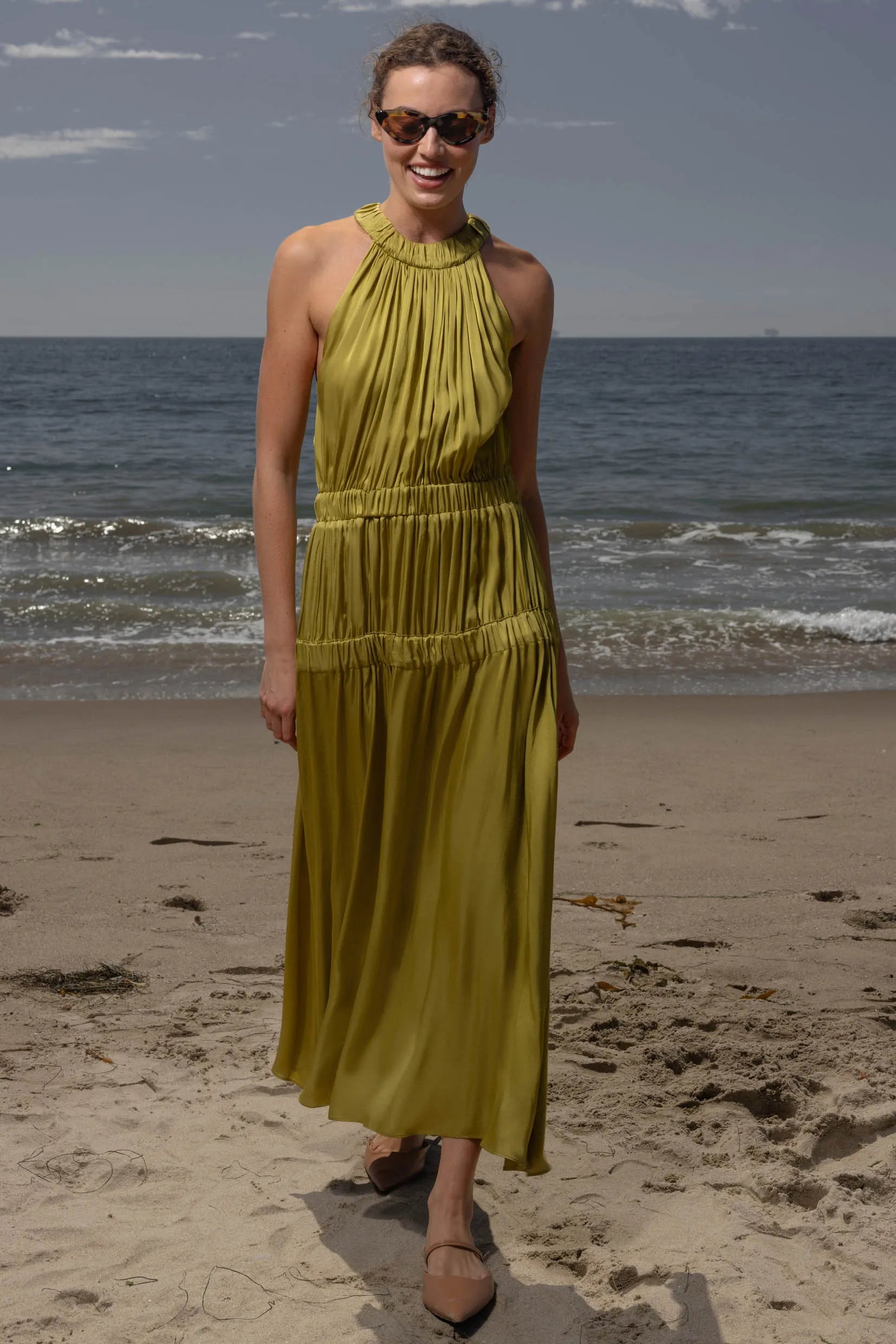 Idyll Dress - Chartreuse - Heidi Merrick