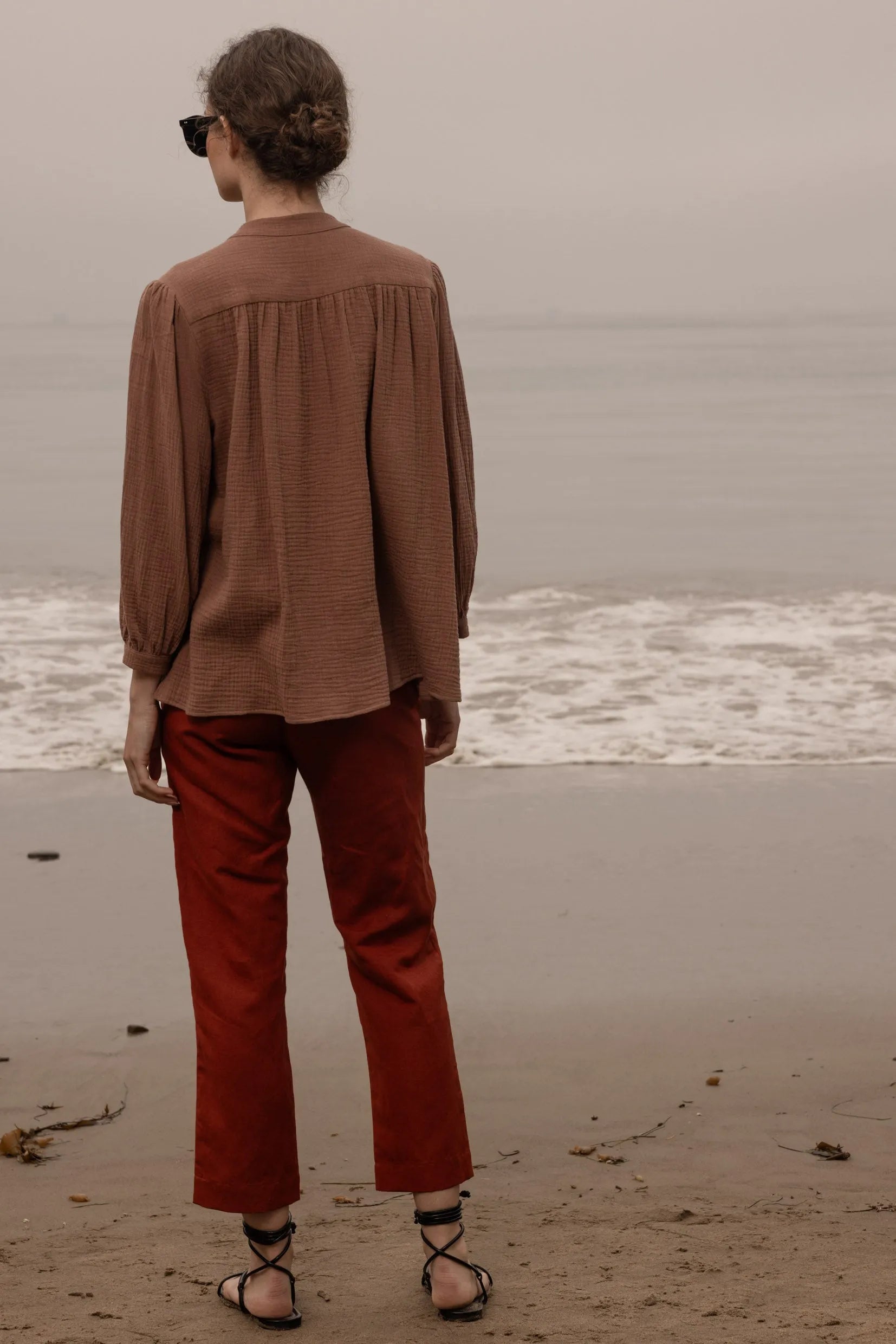 Marish Top - Sable Gauze - Heidi Merrick
