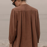 Marish Top - Sable Gauze - Heidi Merrick