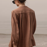 Marish Top - Sable Gauze - Heidi Merrick