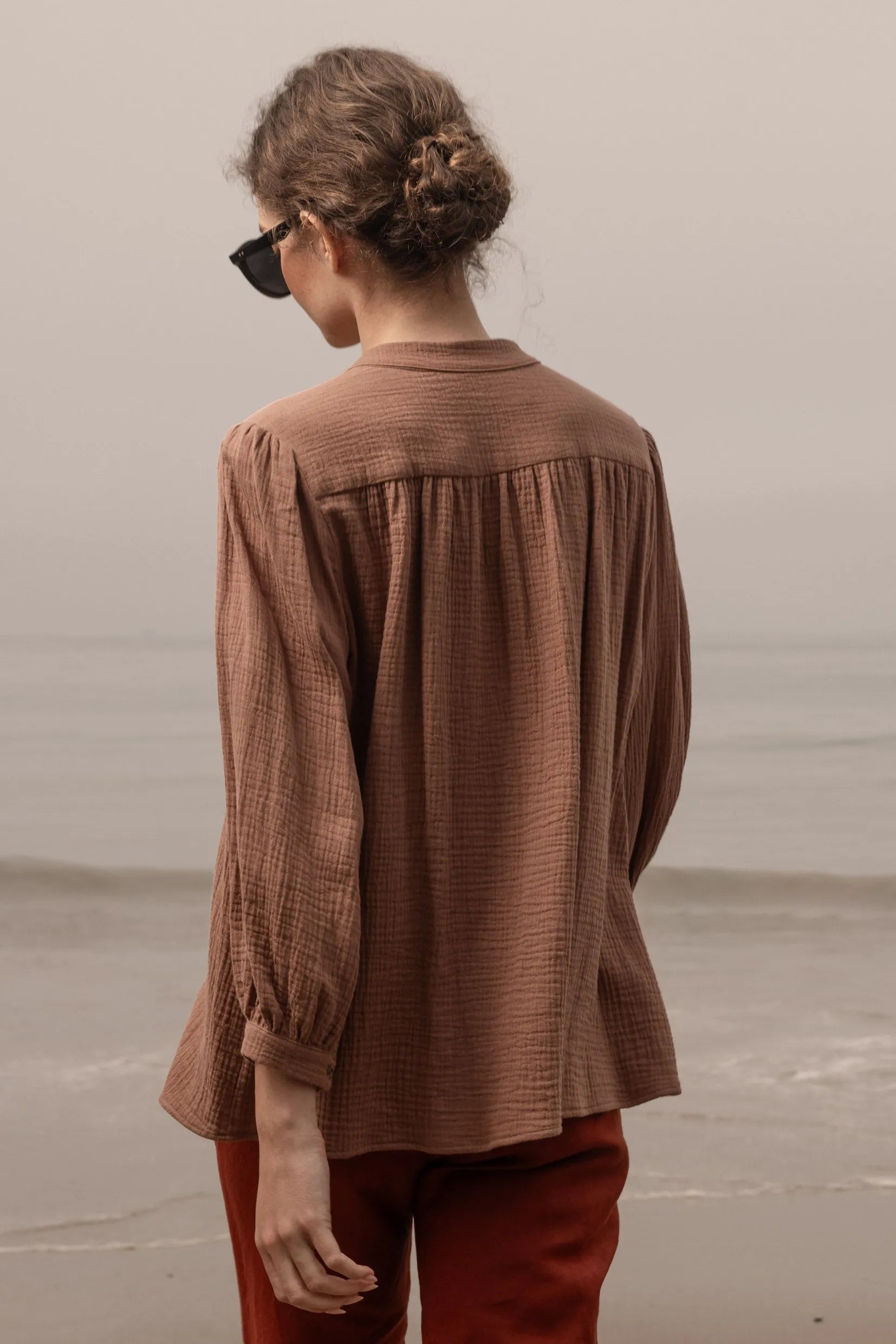 Marish Top - Sable Gauze - Heidi Merrick