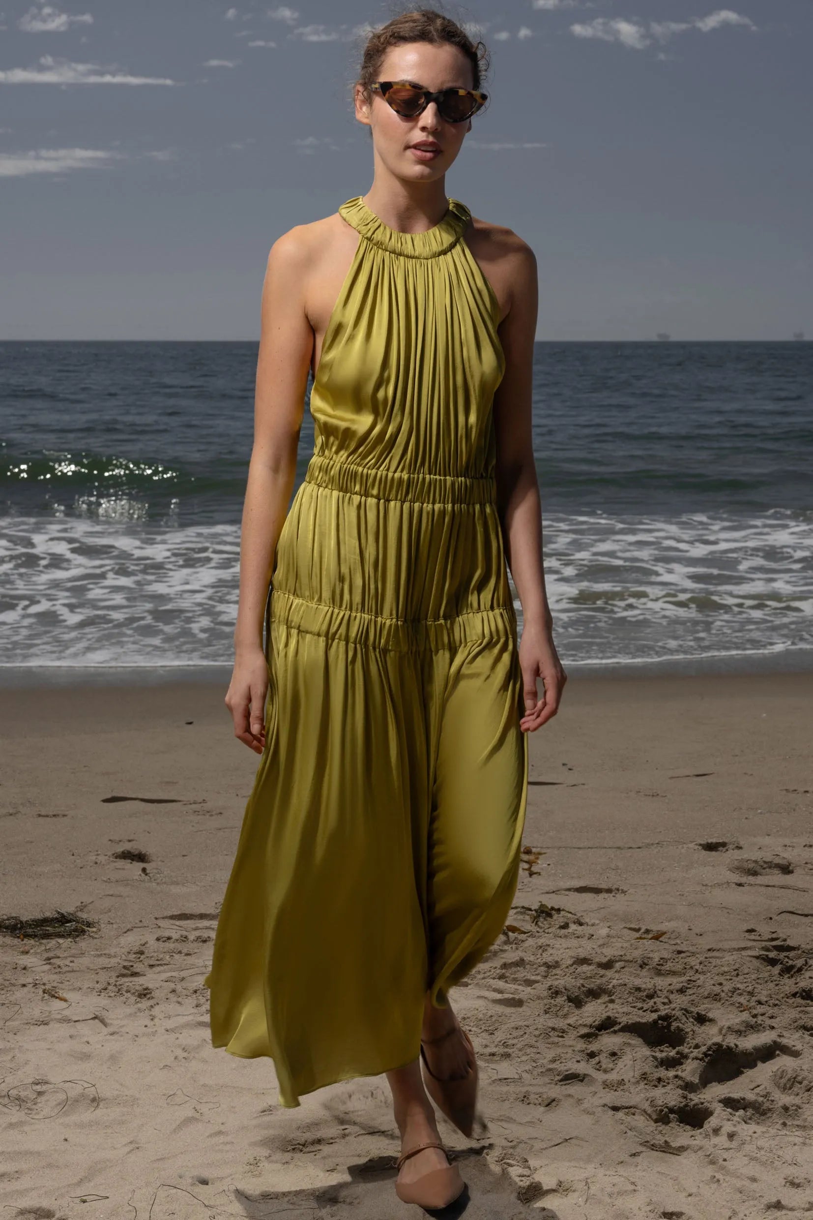 Idyll Dress - Chartreuse - Heidi Merrick