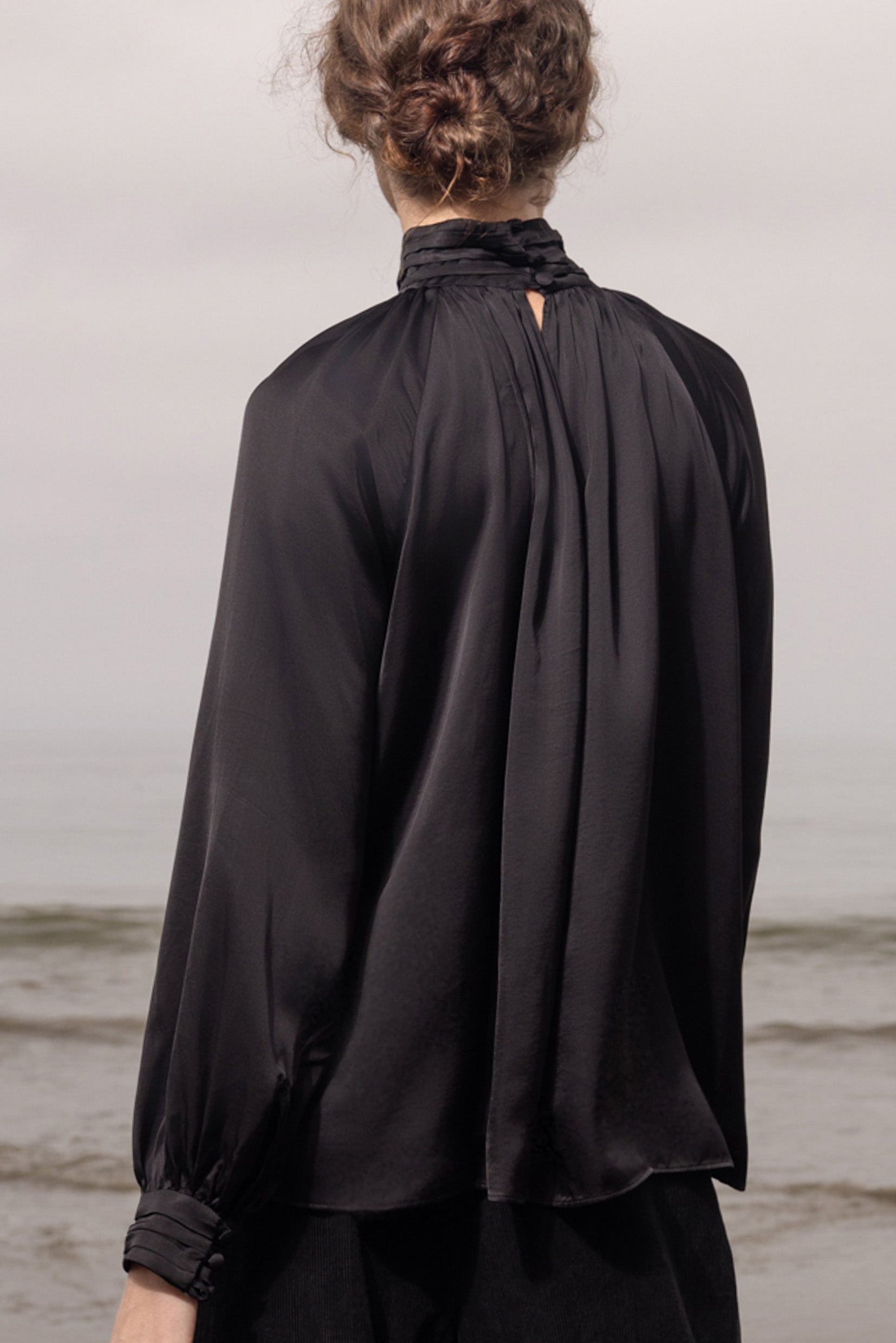 Letter Blouse - Noir - Heidi Merrick