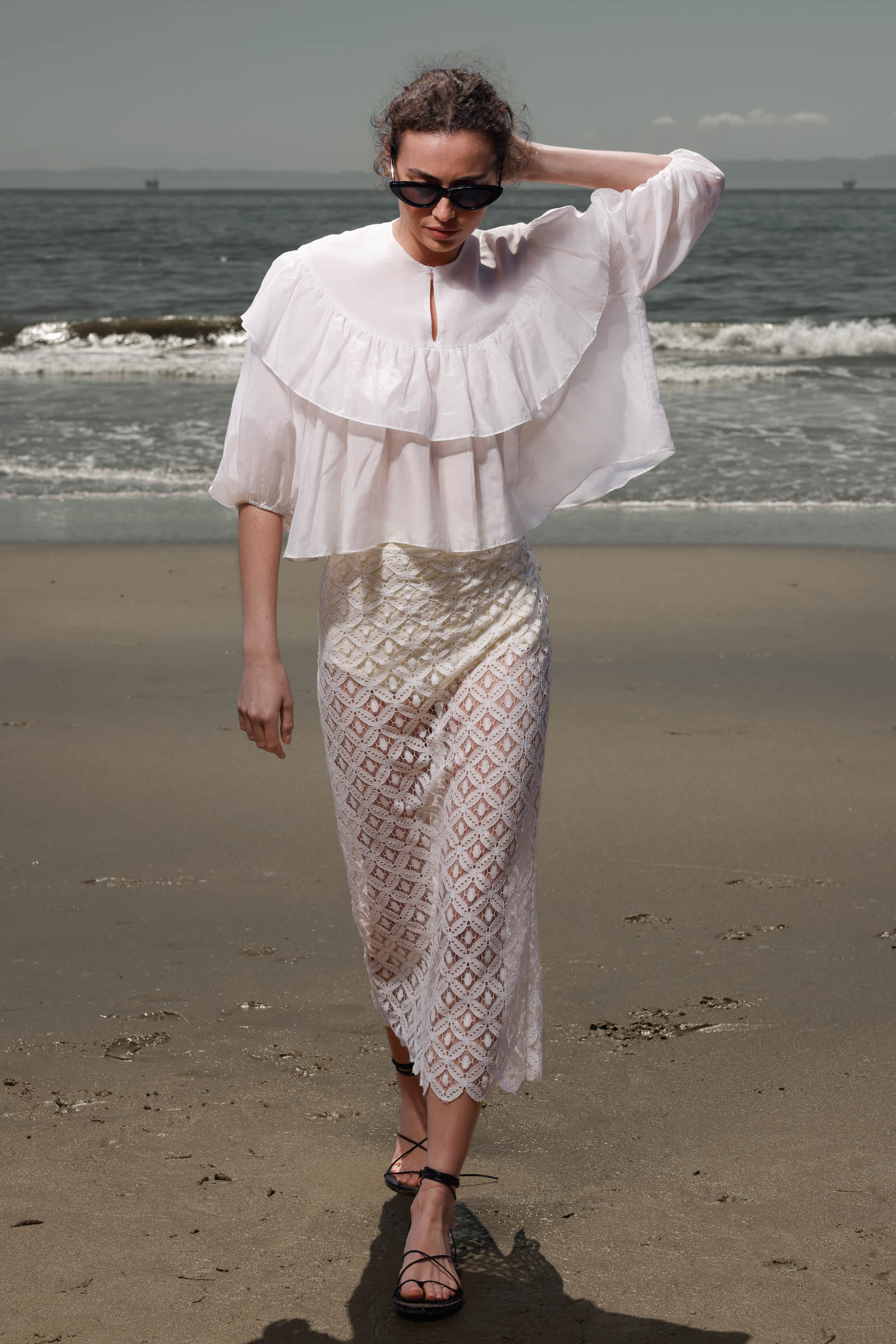 Moon Top - White - Heidi Merrick