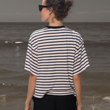 SRF LA Sailor Tee - White & Blue Stripes