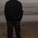 SRF LA Unisex Crewneck - White on Black - Heidi Merrick