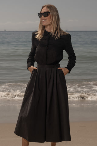 Apollo Skirt - Black Trench