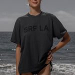 SRF LA Classic Tee - Black on Washed Black - Heidi Merrick