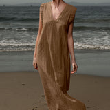 Prose Kaftan - Sable Lurex Gauze