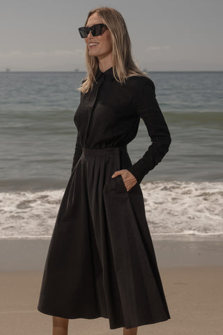 Apollo Skirt - Black Trench