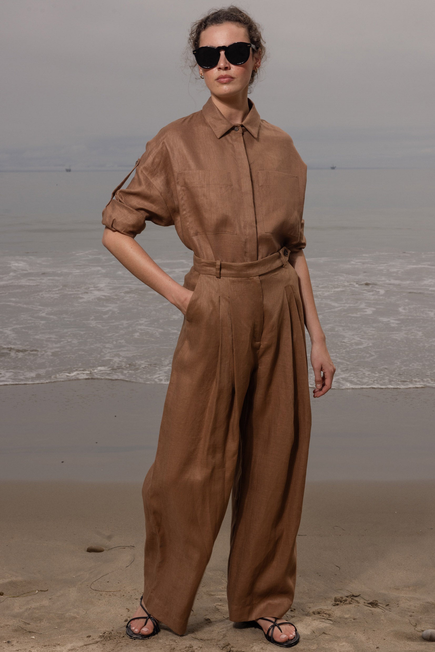 Chaplin Pant - Roan Linen - Heidi Merrick