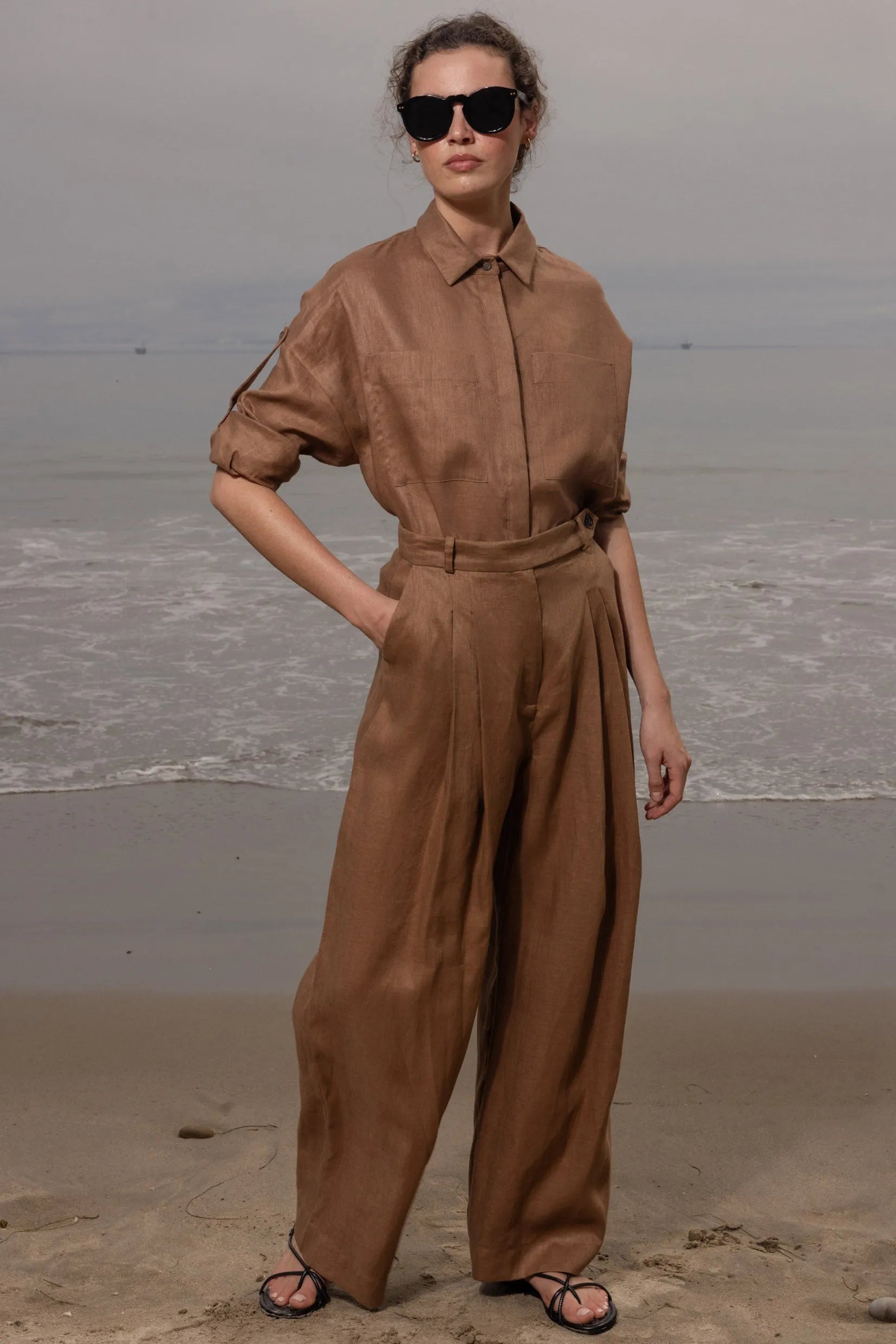 Chaplin Pant - Roan Linen - Heidi Merrick