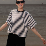 SRF LA Sailor Tee - White & Blue Stripes