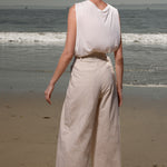 Chaplin Pant - Cream Ticking Stripe - Heidi Merrick