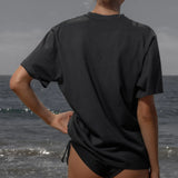 SRF LA Classic Tee - Black on Washed Black - Heidi Merrick