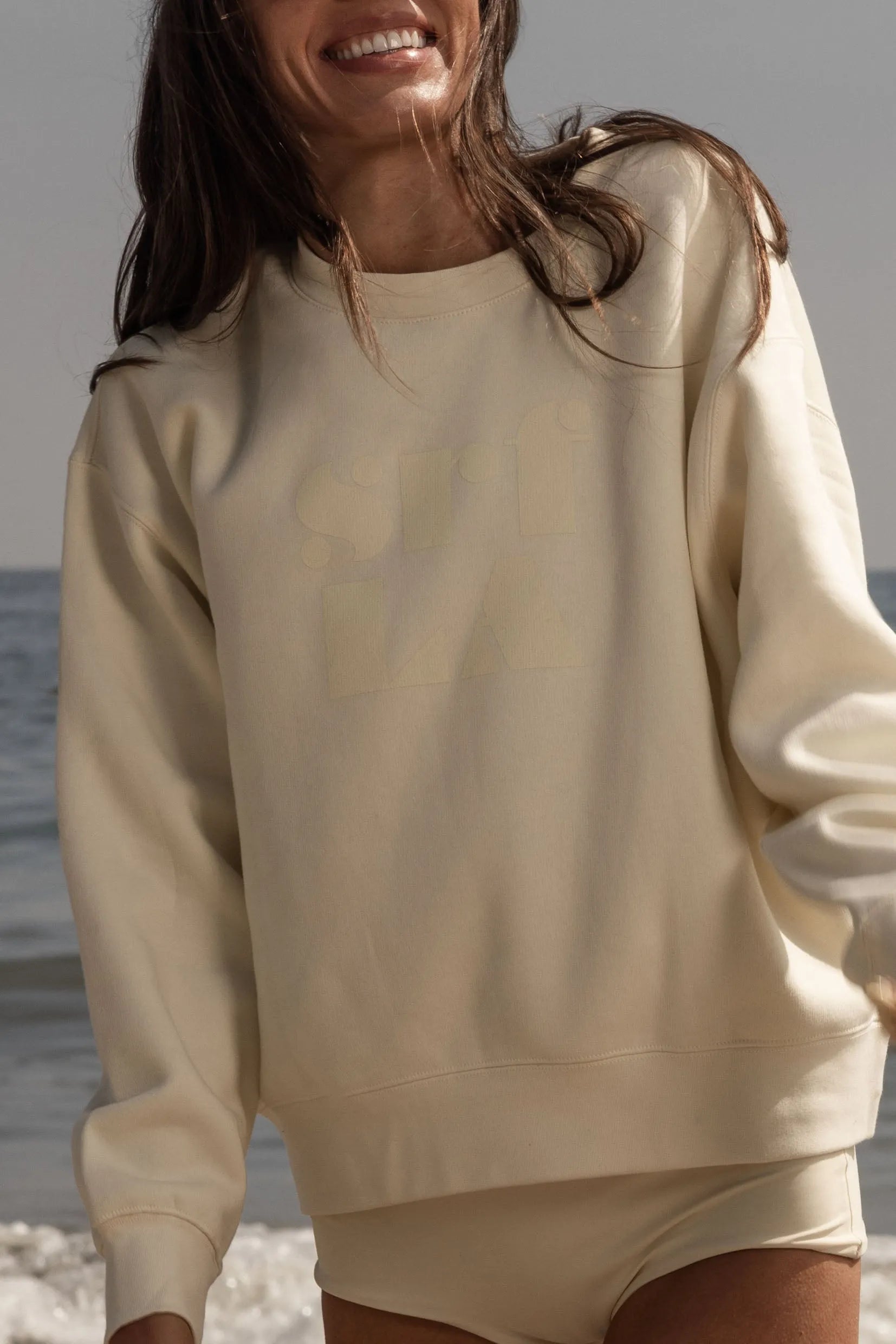 70's SRF LA Classic Crewneck - Butter - Heidi Merrick