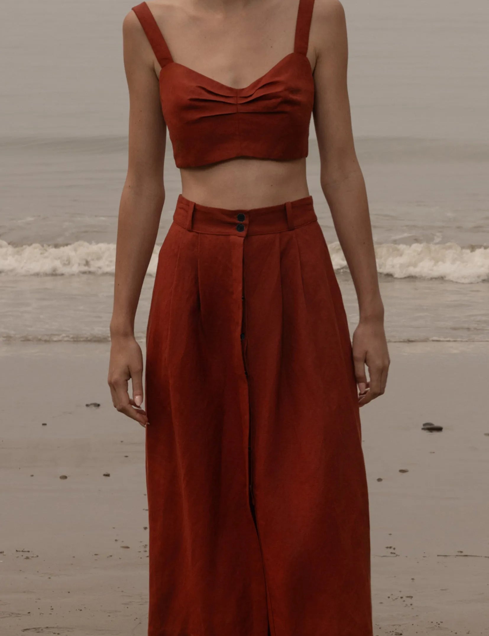 Calvi Top - Sienna Silk & Hemp - Heidi Merrick