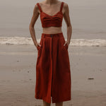 Calvi Top - Sienna Silk & Hemp - Heidi Merrick